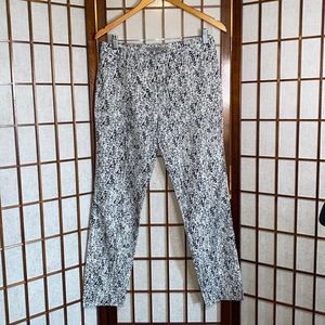 Halston Heritage Abstract Silk Pants